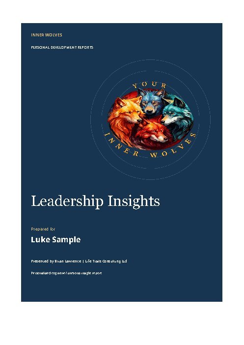 Leadership Insights fictional sample cover
